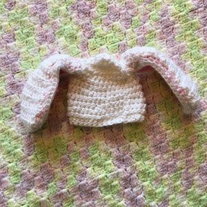 Newborn Bunny Ear Crochet Hat